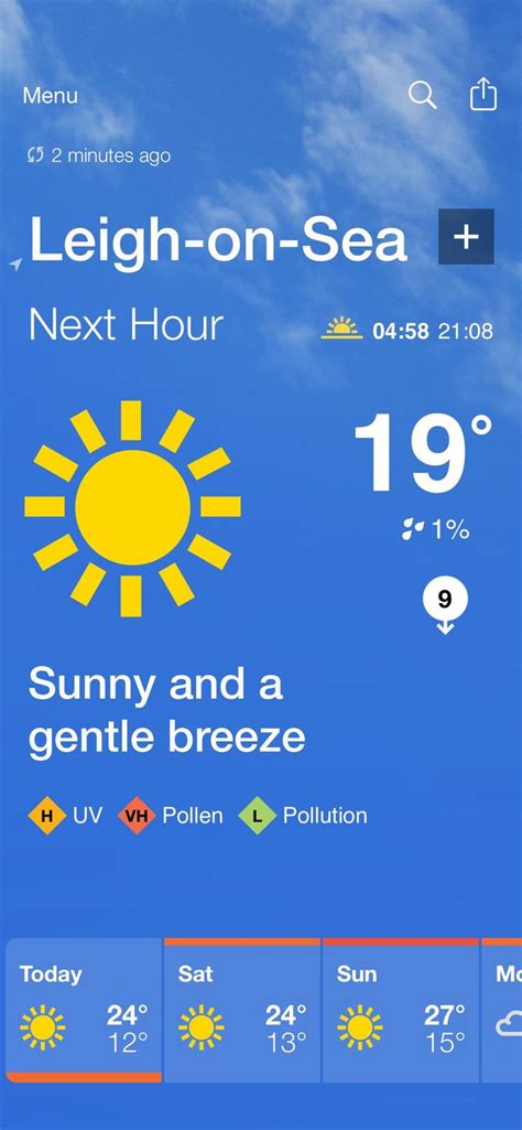 bbc weather leigh on sea|weather in leigh on sea today.